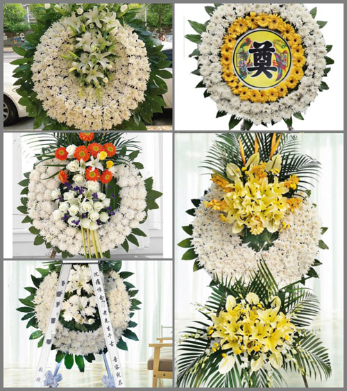 湖南永州祁阳县文明镇李子冲村花圈速递